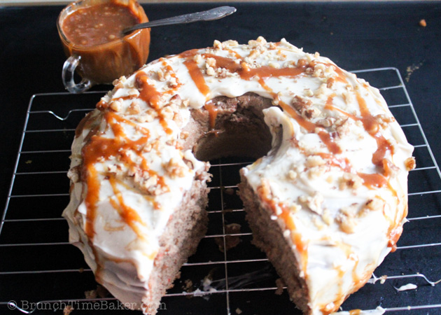 Moist Carrot Cake with Cream Cheese Frosting- BrunchTimebaker.com