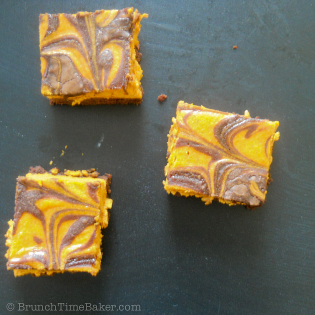 Pumpkin Cheesecake Brownies-3