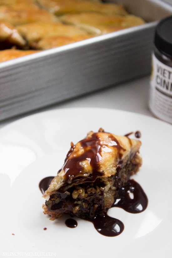 Home-Style Chocolate Baklava {Exclusive King Arthur Flour Pastry Set Giveaway $65 dollar }