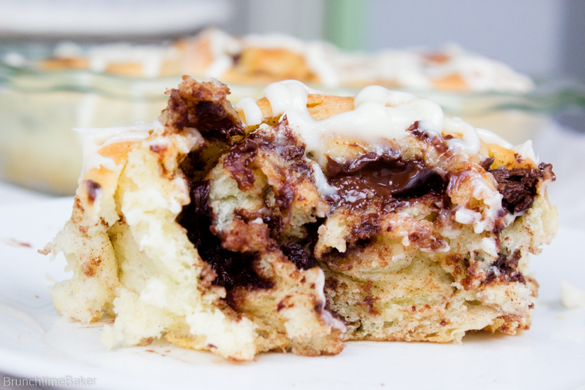 gooey chocolate cinnamon rolls