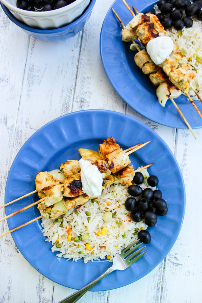 Mediterranean Chicken Kabobs