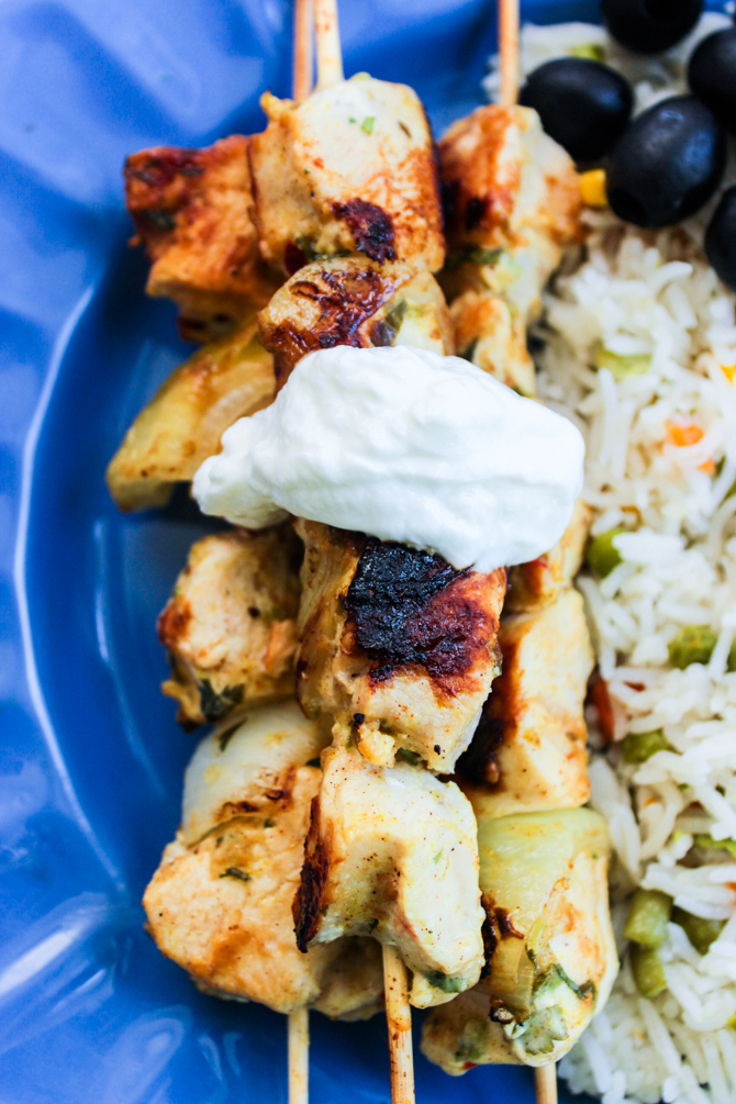 Mediterranean Chicken Kabobs