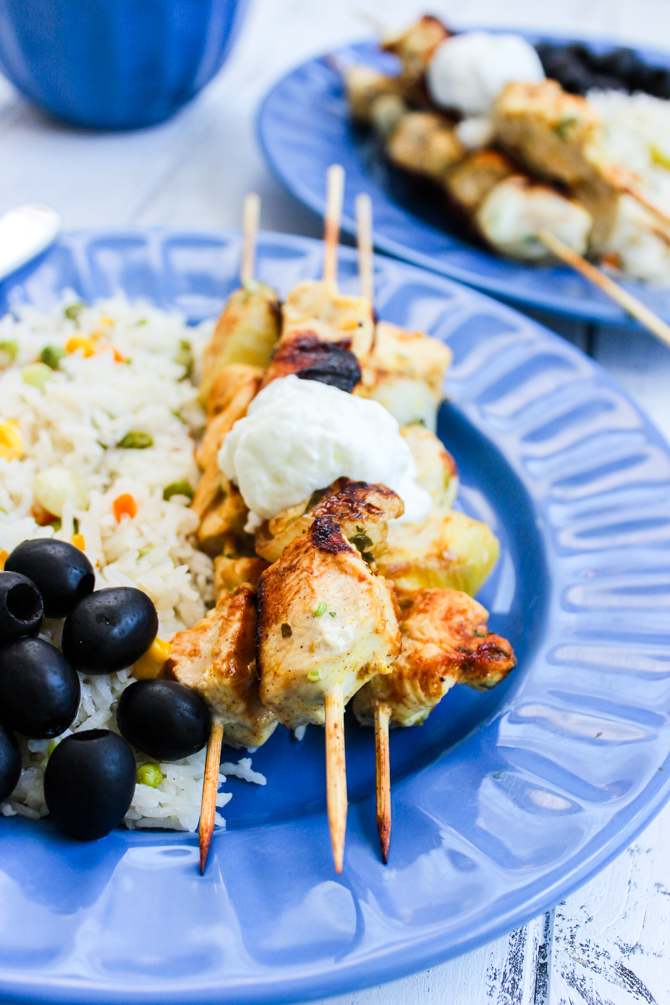 Mediterranean Chicken Kabobs