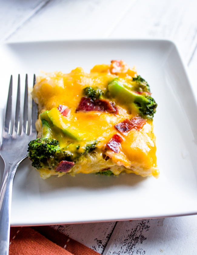 Tater Tot Bacon Egg and Cheese Breakfast Casserole