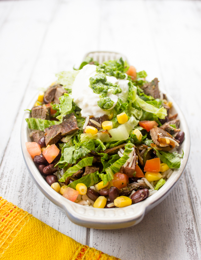 Better Than Chipotle Homemade Steak Burrito Bowls