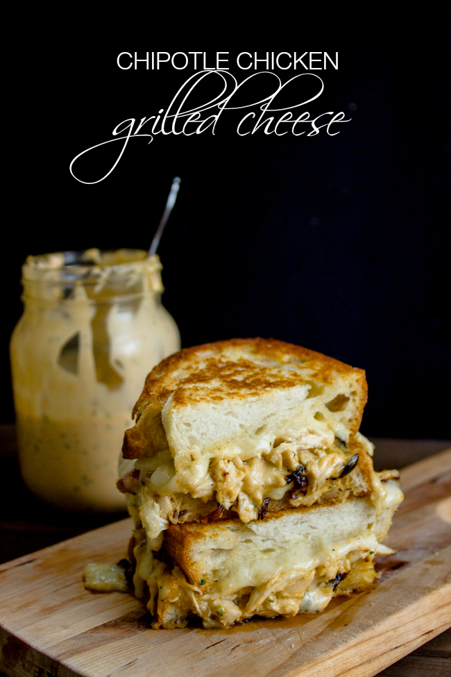 Chipotle Chicken Grilled Cheese Sandwich