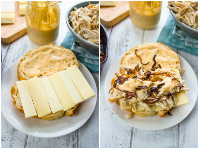 Chipotle Chicken Grilled Cheese Sandwich