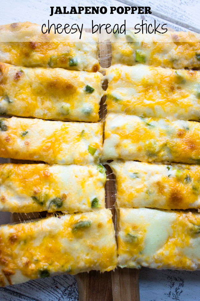 Jalapeno Popper Cheesy Bread Sticks
