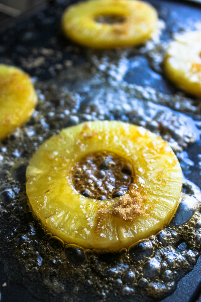 Sunday Morning Pineapple Upside Down Pancakes