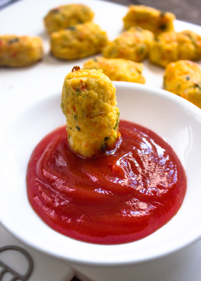 Skinny Baked Cauliflower Tots