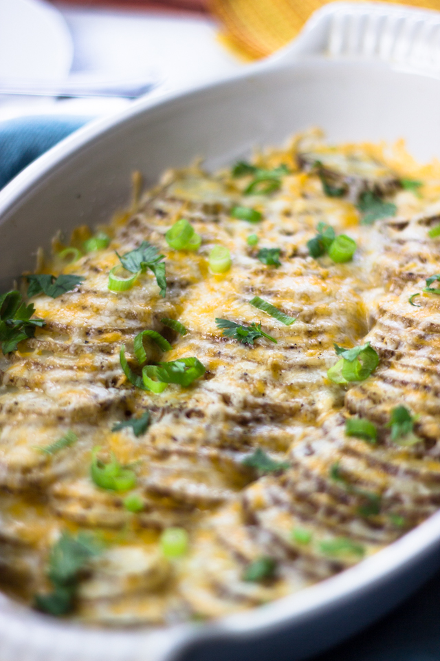 Easy Sliced Baked Potatoes with Cheese