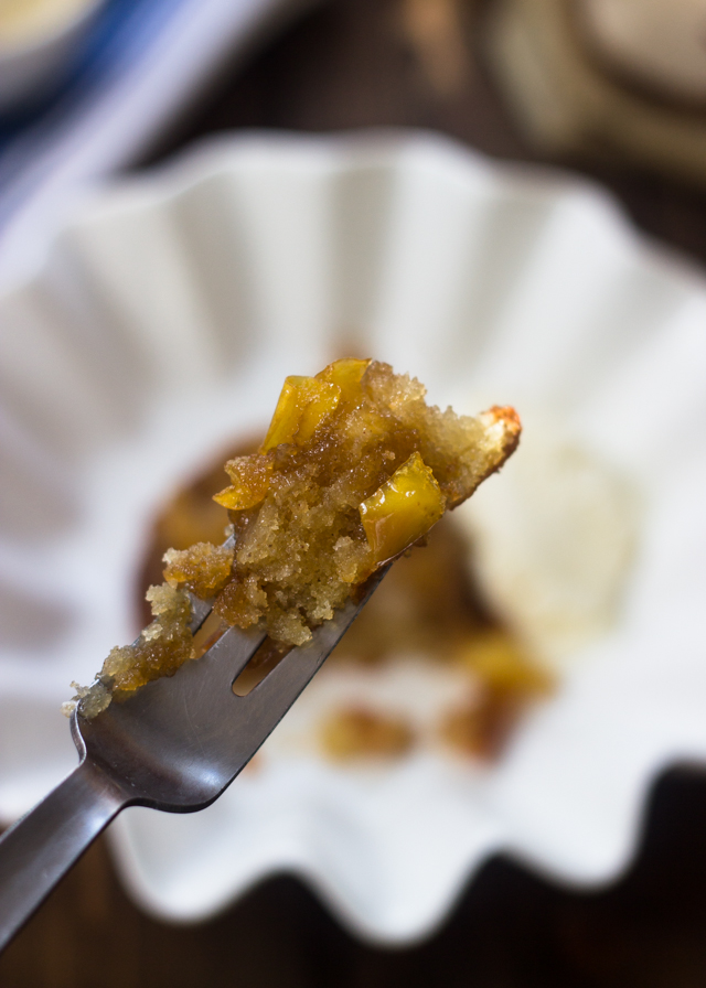 Mini Caramel Apple Upside Down Cakes