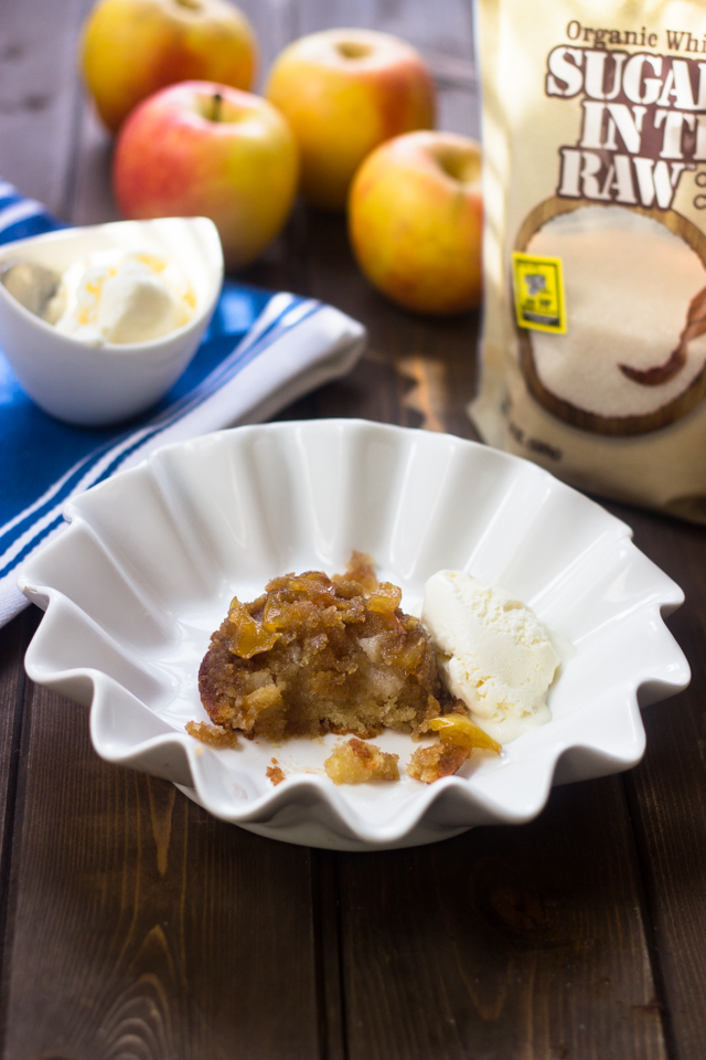Mini Caramel Apple Upside Down Cakes