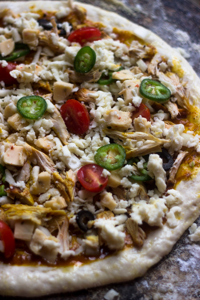 Must Try Chicken Enchilada Pizza #mexicanrecipes #spicy #dinner