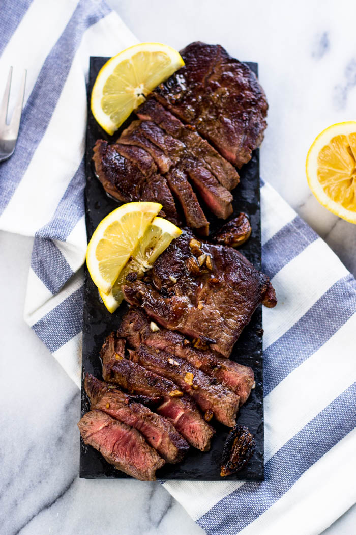 Lemon Garlic Steak (Chuck Blade)