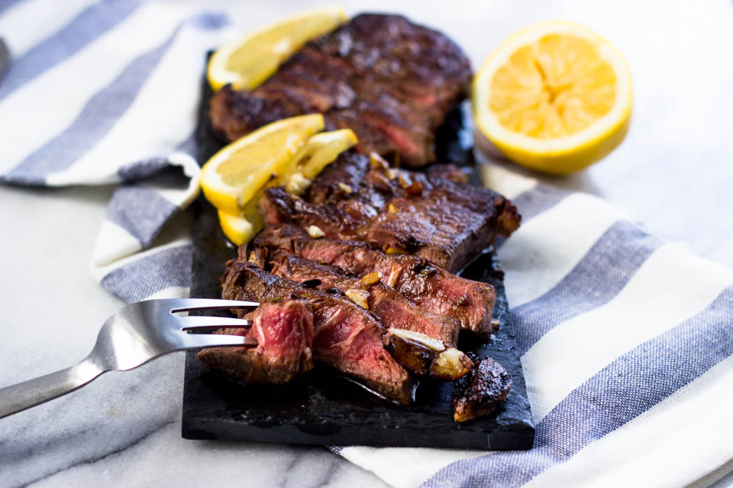 Lemon Garlic Steak (Chuck Blade)
