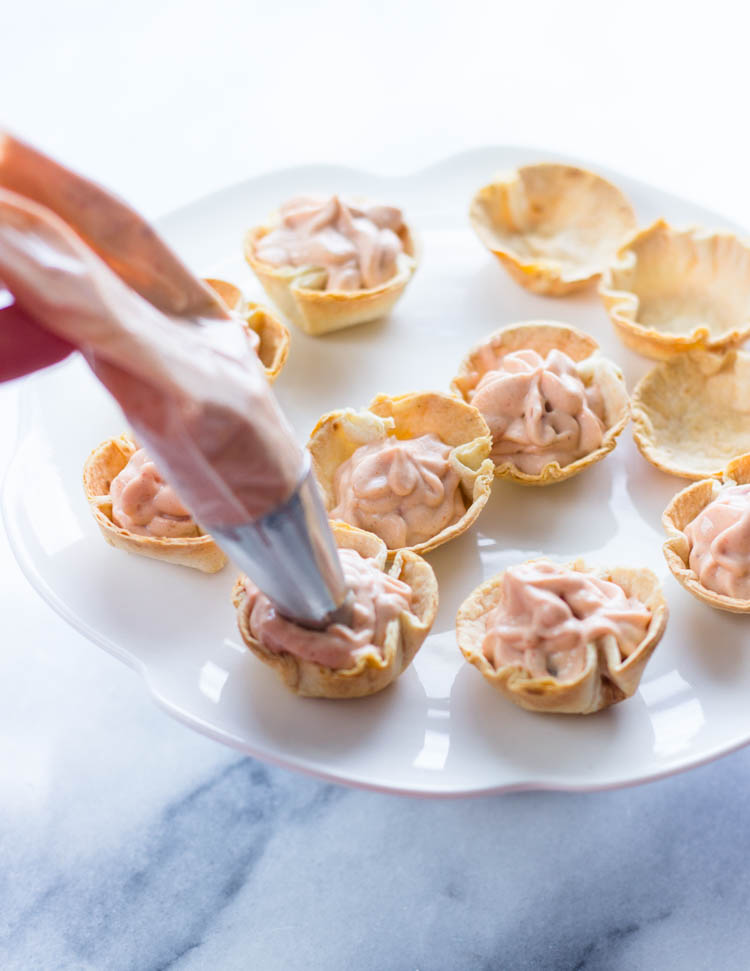 Mini Skinny Taco Dip Bites
