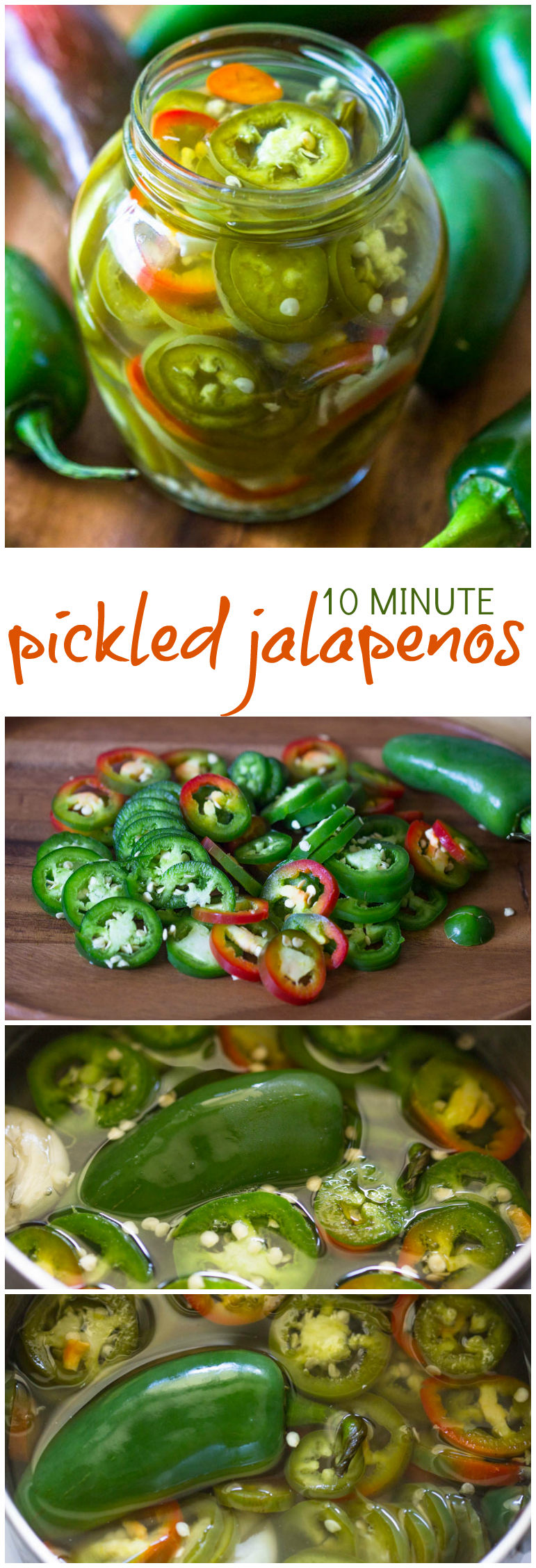Quick 10 Minute Pickled Jalapenos