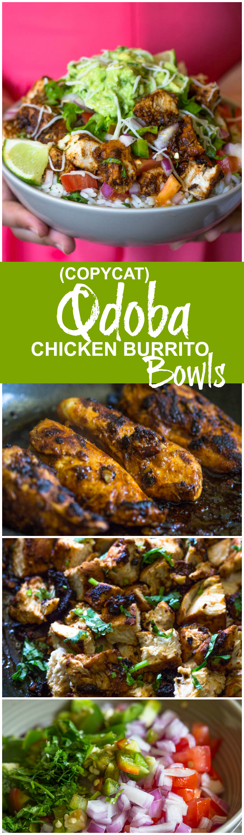 Copycat Qdoba Chicken Burrito Bowls