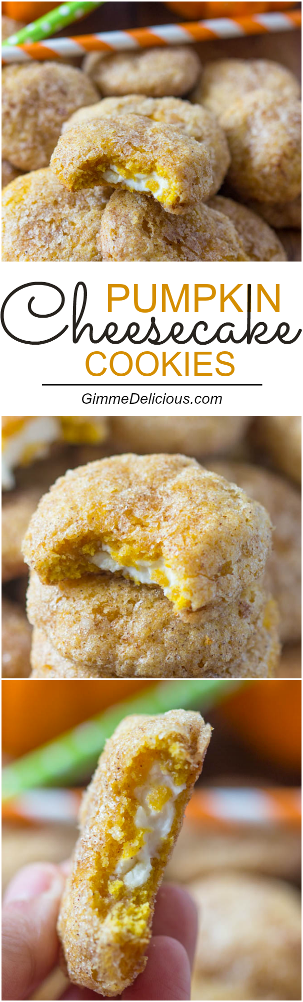 Pumpkin Cheesecake Cookies