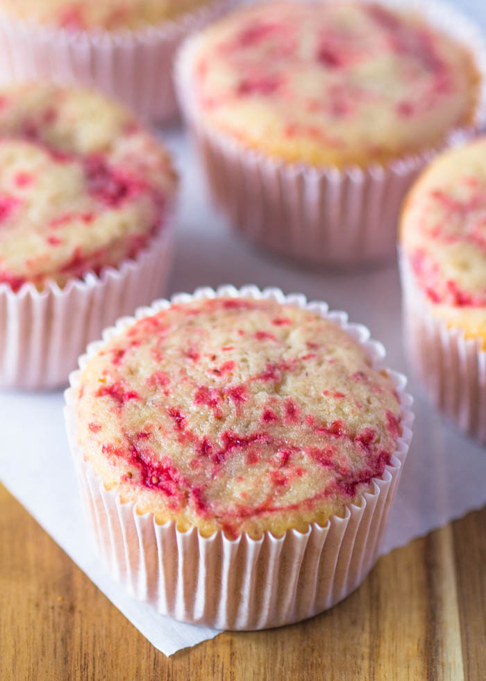 Fresh Strawberry Swirl Cupcakes with Strawberry Buttercream