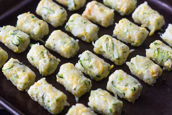 Baked Zucchini Potato Tots