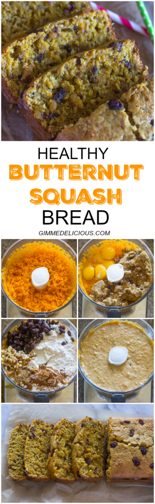 Healthier Butternut Squash Bread #FALL #RECIPES #FOOD #HEALTHY