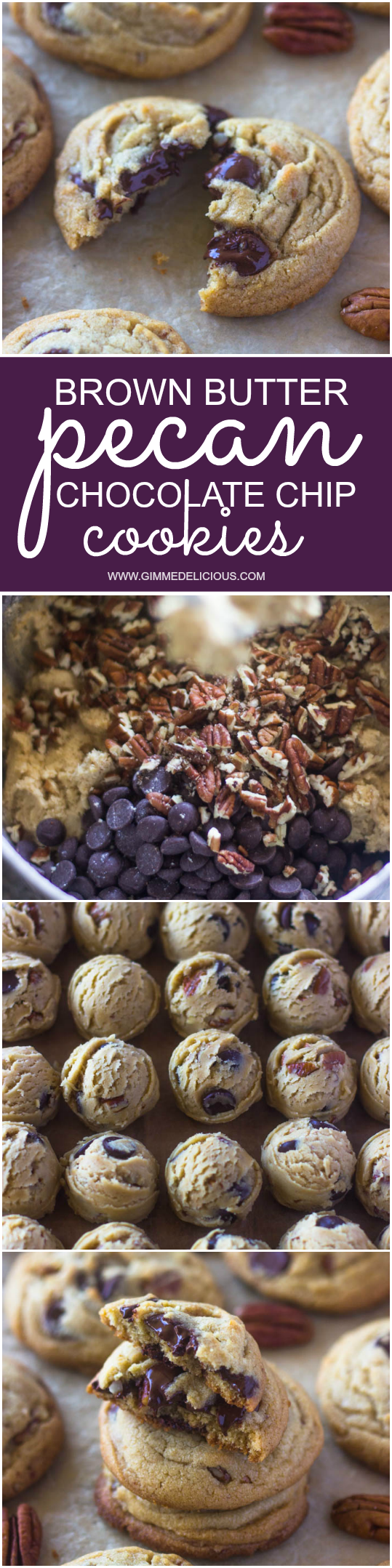 Brown Butter Pecan Chocolate Chip Cookies