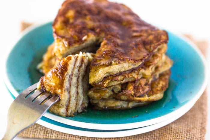 Healthy 2 Ingredient Pancakes (Paleo, Gluten & Dairy-Free, No Sugar added)