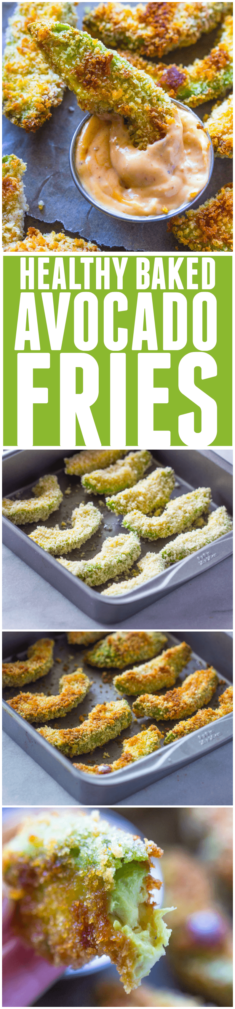 HEALTHY BAKED AVOCADO FRIES