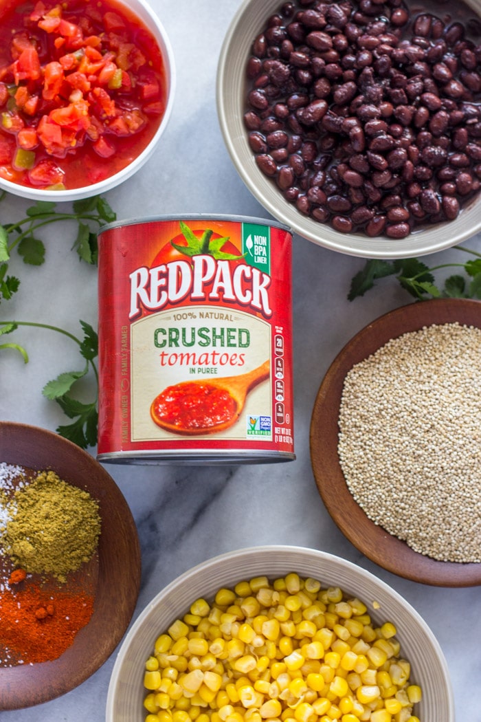 Slow Cooker Quinoa Chicken Chili