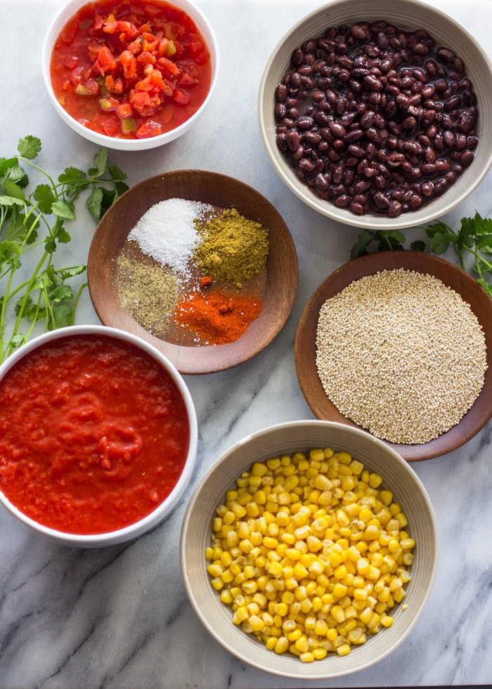 Slow Cooker Quinoa Chicken Chili