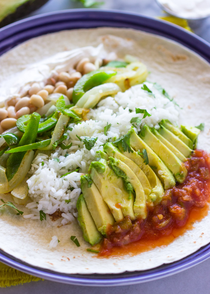 veggie burritos (Quick Veggie and Rice Burritos of 9)