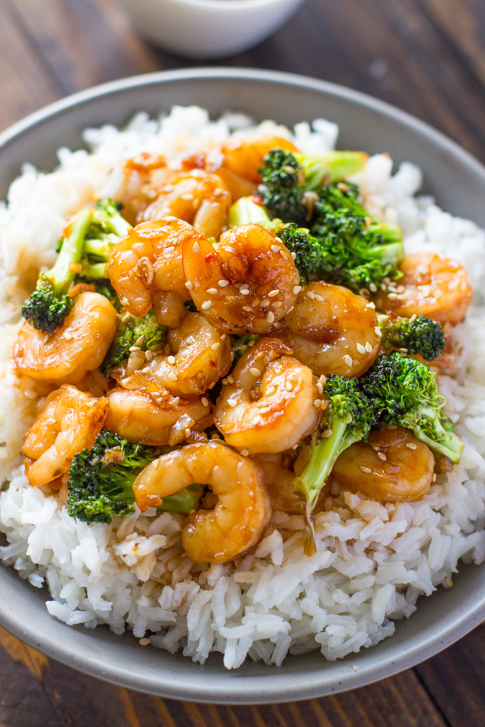 Easy Honey Garlic Shrimp and Broccoli