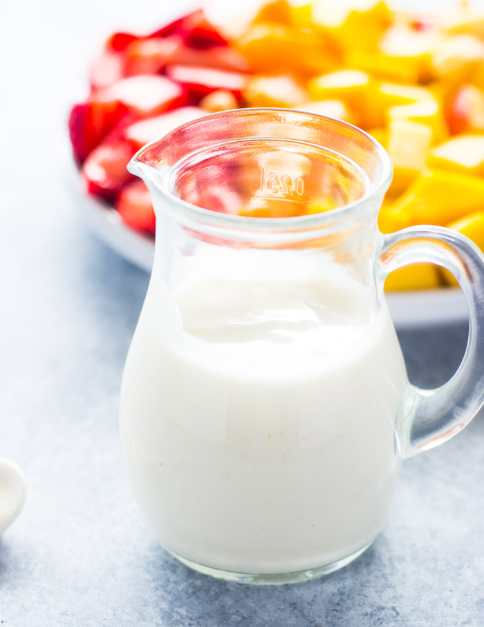 3 Ingredient Healthy Honey Yogurt Fruit Sauce / Dip