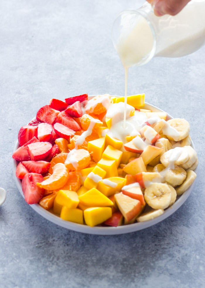 3 Ingredient Healthy Honey Yogurt Fruit Sauce / Dip
