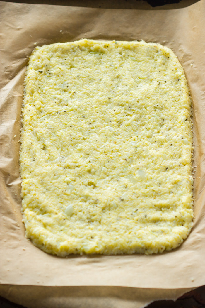 Rainbow Cauliflower Crust Pizza