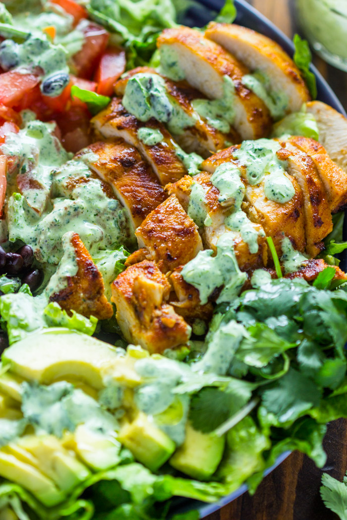 Southwestern Chicken Salad with Creamy Cilantro Dressing