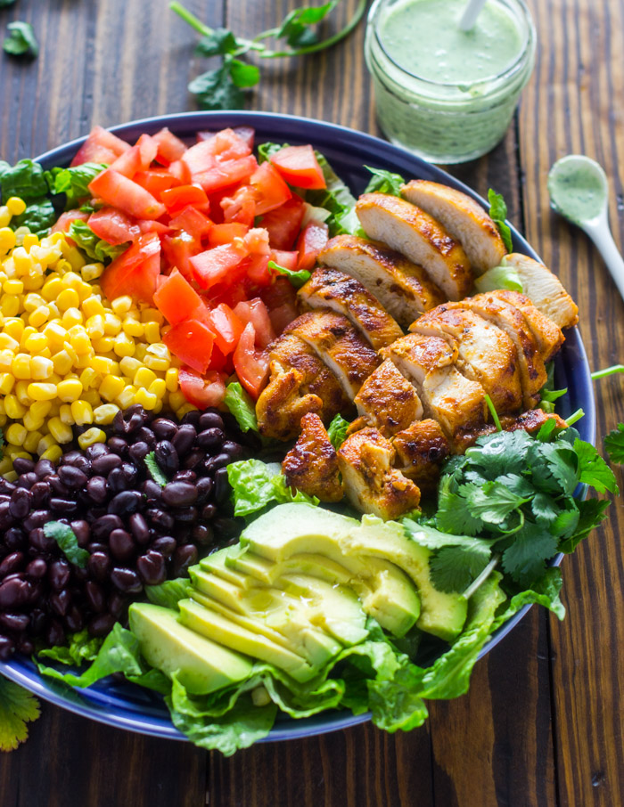 Southwestern Chicken Salad with Creamy Cilantro Dressing