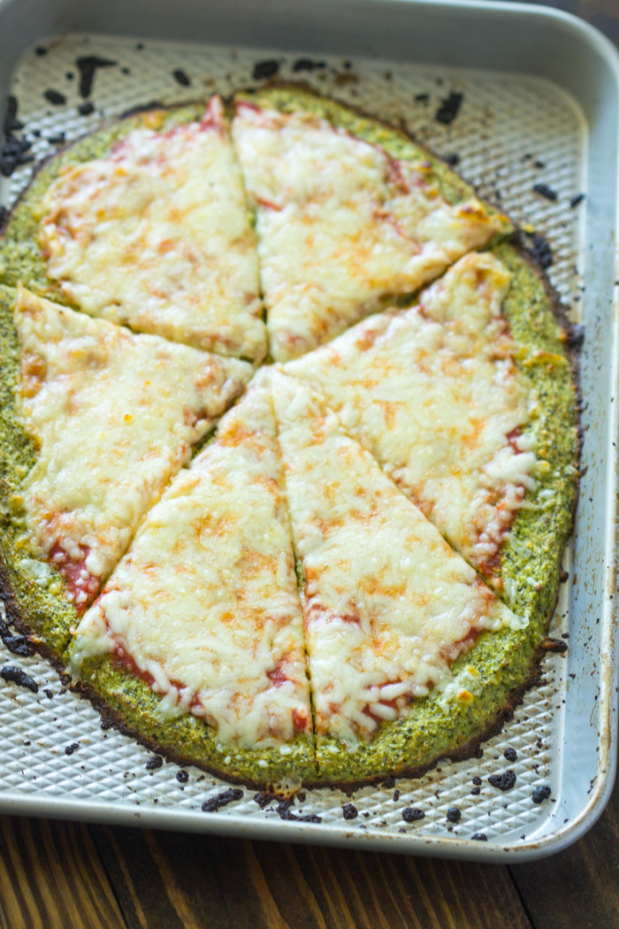 Broccoli Crust Pizza (Paleo, Low-carb, Gluten free)