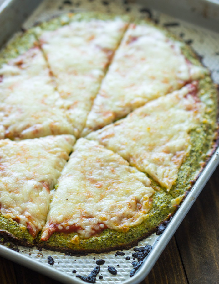 Broccoli Crust Pizza (Paleo, Low-carb, Gluten free)