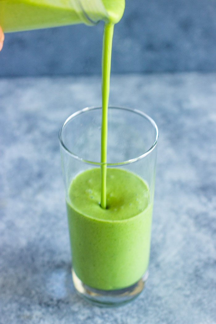 4 ingredient Spinach Mango Banana Green Smoothie