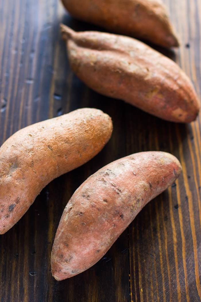 Crispy Baked Sweet Potato Wedges with Avocado Cilantro Dip