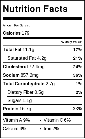 Easy One Skillet Creamy Cilantro Lime Chicken Nuritional Facts