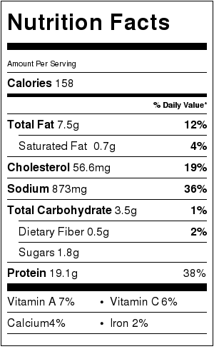 Easy One Skillet Creamy Cilantro Lime Chicken Nutritional Facts