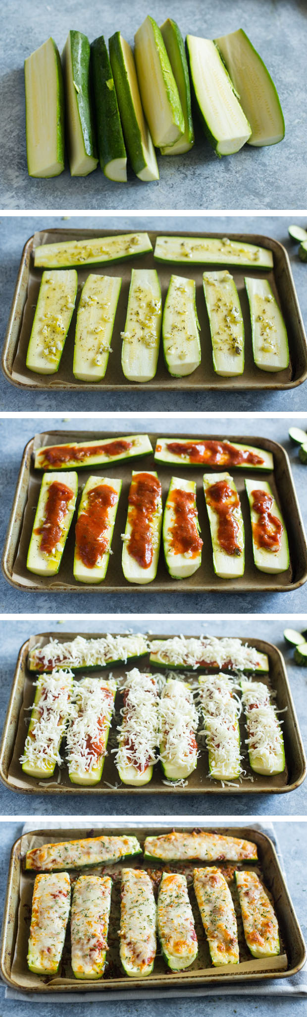 Healthy Low-Carb Zucchini Pizza Boats (VIDEO)