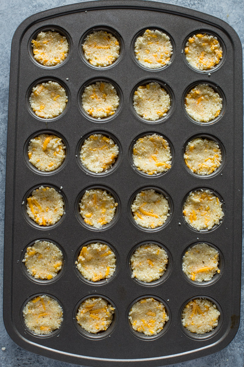 3 Ingredient Baked Cheddar Cauliflower Bites