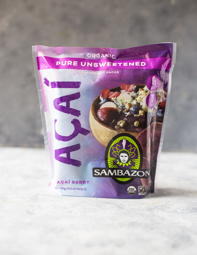 Chocolate Banana Acai Smoothie Bowls