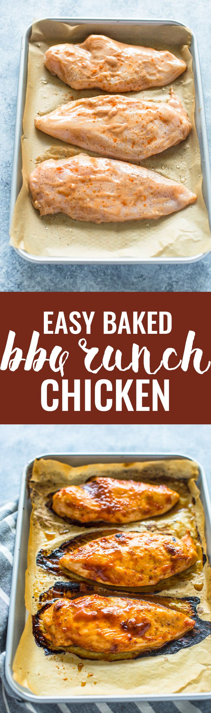 Easy 3 Ingrident BBQ Ranch Chicken
