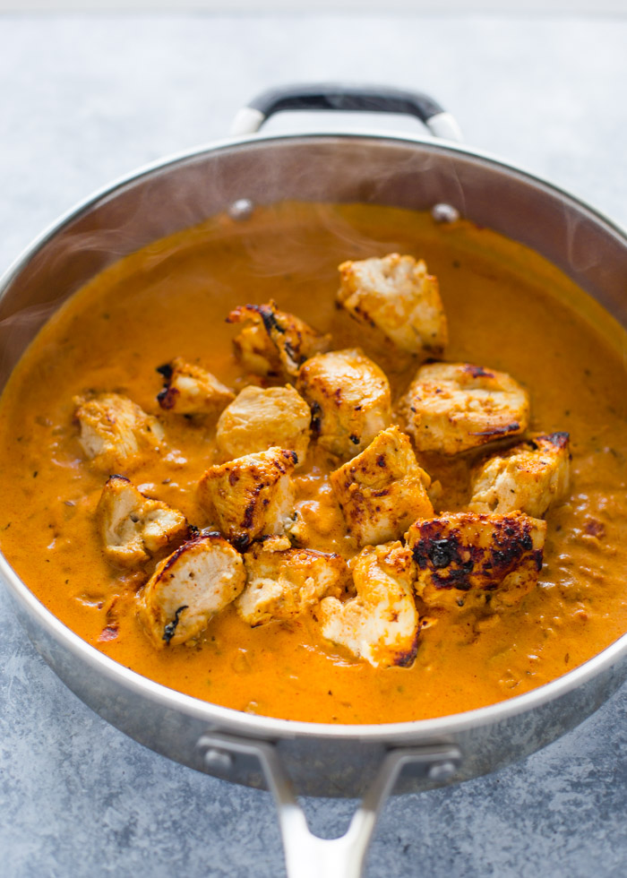 Easy Chicken Tikka Masala with Stove-Top Garlic Naan